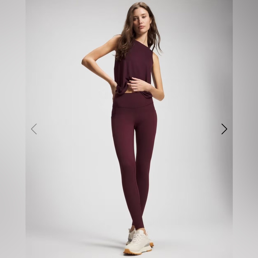 Soma Highrise leggings in Merlot